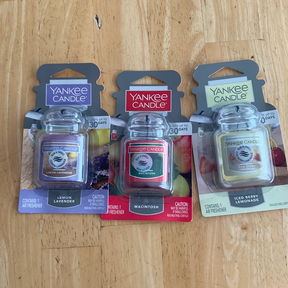 Yankee Candle Accents 3 Nwt Yankee Candle Air Fresheners For Car